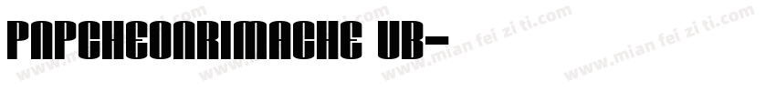 PnPCheonRiMaChe UB字体转换
